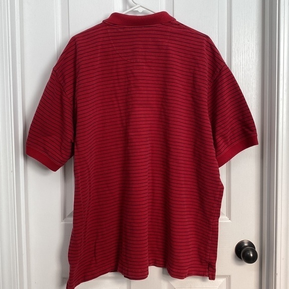 Cherokee Men’s Striped Polo Red XXXL - Picture 5 of 8